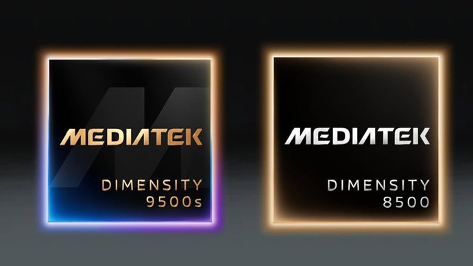 Os novos processadores Dimensity 9500s e 8500 da MediaTek.