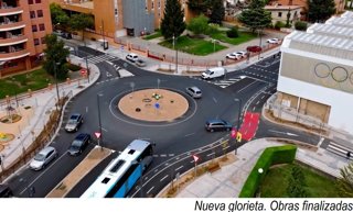 Glorieta tras las obras de integración en Soria.