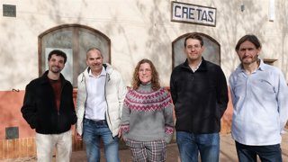 Visita de Jorge Pueyo y otros miembros de CHA a la Comarca del Matarraña.