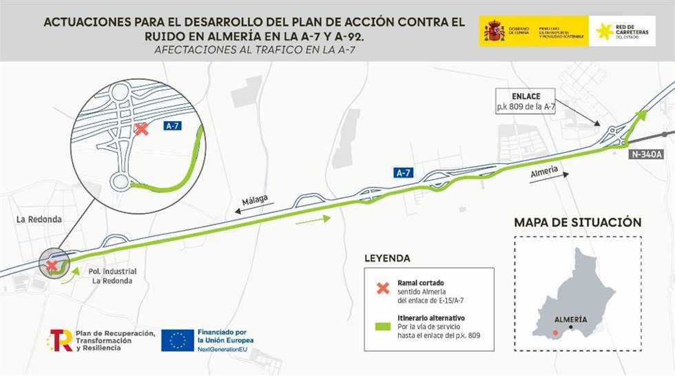 Espacio afectado por las restricciones al tráfico.