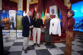 Almudena Martínez, Mercedes Colombo, Tania Barcelona y Germán Beardo durante la presentación de Fitur.