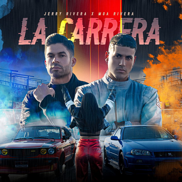 Portada del single "La Carrera", de Moa Rivera y Jerry Rivera