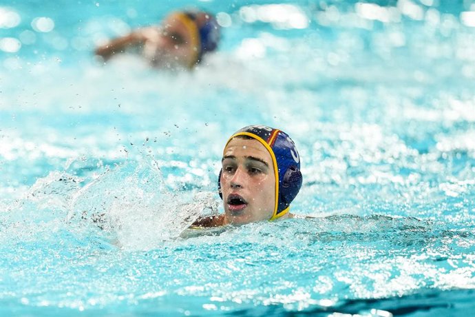 Archivo - Alvaro Granados Ortega of Spain in action during Men's Quarterfinal of the Water Polo between Croatia and Spain on Paris La Defense Arena during the Paris 2024 Olympics Games on August 7, 2024 in Paris, France.