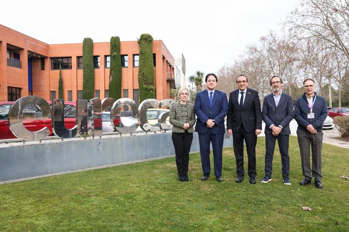 Visita del president del Parlament, Josep Rull, a la seu d'Eurecat a Cerdanyola (Barcelona)
