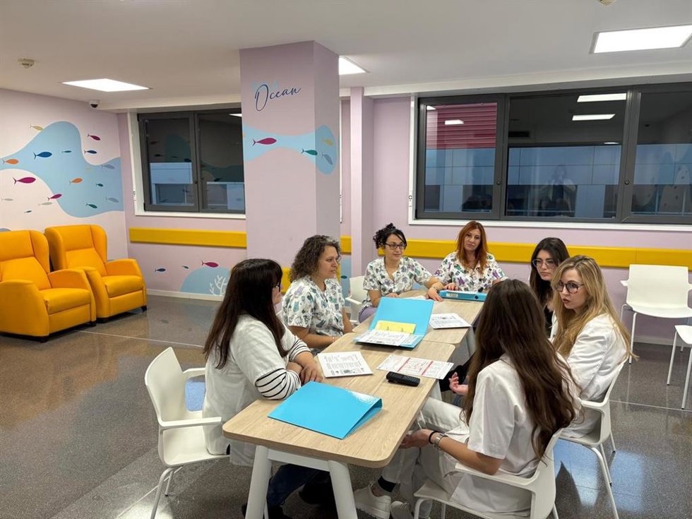 Imagen de la Unidad de Hospitalización Psiquiátrica de corta estancia para niños y adolescentes del Complejo Asistencial Universitario de León que comenzó a funcionar en el día de ayer.