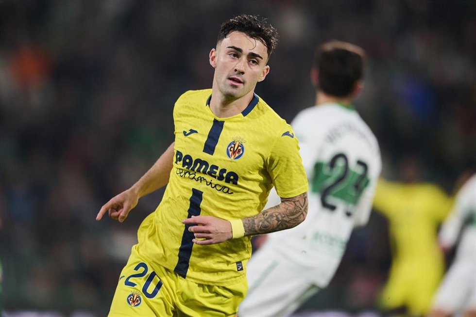 El jugador del Villarreal Alberto Moleiro.