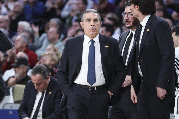 Sergio Scariolo, entrenador del Real Madrid de baloncesto.