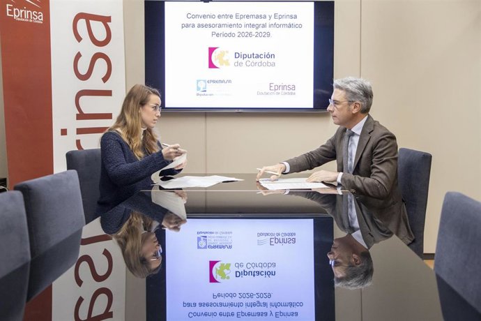 La firma de un acuerdo de colaboración entre Eprinsa y Epremasa garantiza la asistencia informática a la Empresa Provincial de Residuos y Medio Ambiente