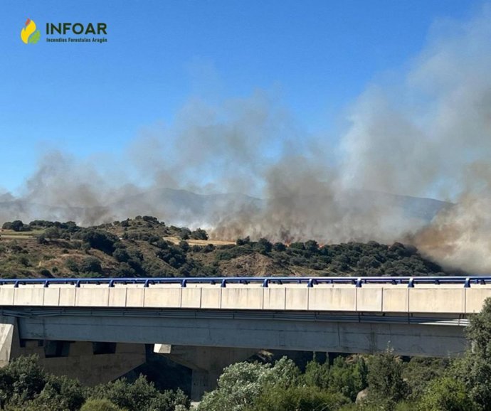 Archivo - Los rayos han sido la primera causa de los incendios en la comunidad autónoma aragonesa registrados el año pasado.