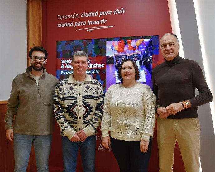 Verónica Sáez y Alejandro Sánchez, pregoneros del Carnaval 2026 de Tarancón