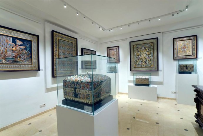 Una de las salas expositivas de la Casa Museo Guadamecí Omeya.