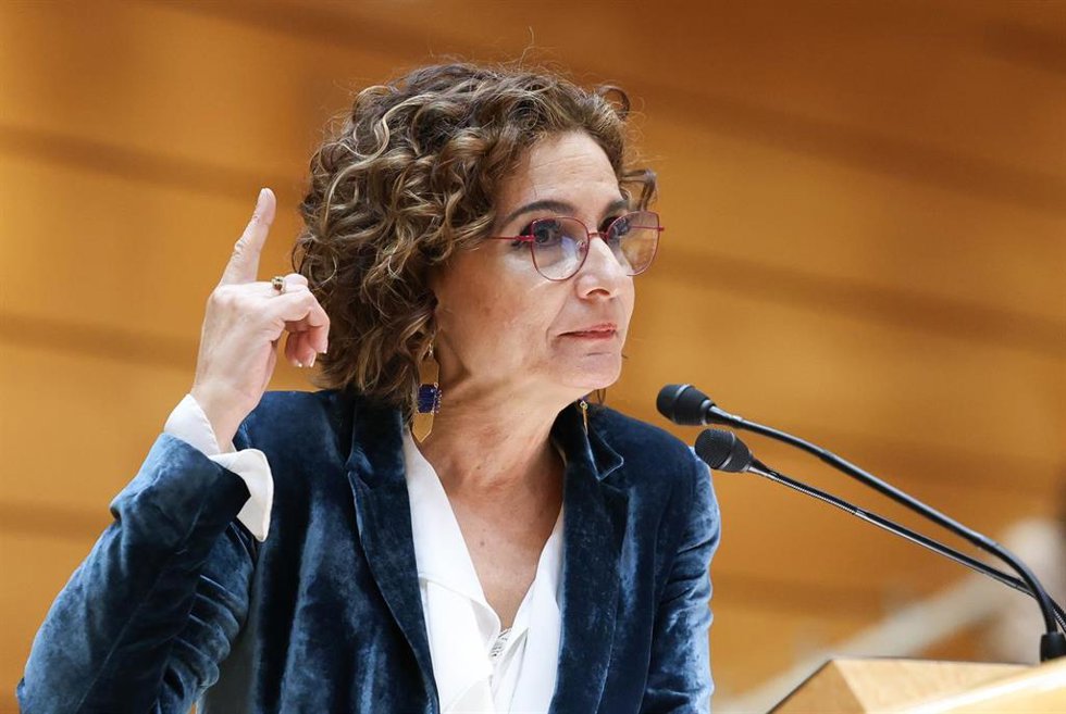 La vicepresidenta primera y ministra de Hacienda, María Jesús Montero, en una imagen de archivo 