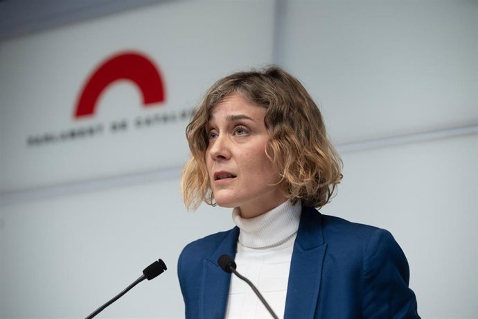 Archivo - La líder de los comuns en el Parlament, Jéssica Albiach