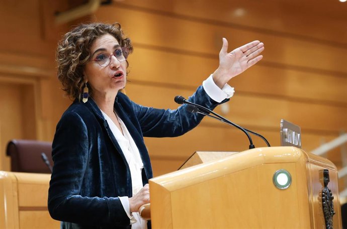 La vicepresidenta primera y ministra de Hacienda, María Jesús Montero, en una imagen de archivo 