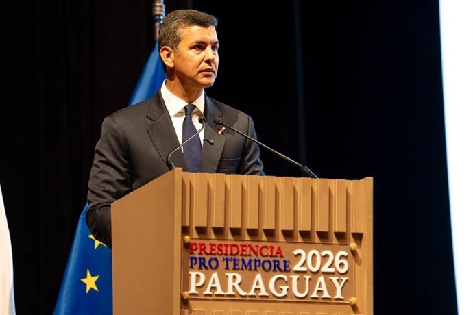 El presidente de Paraguay, Santiago Peña