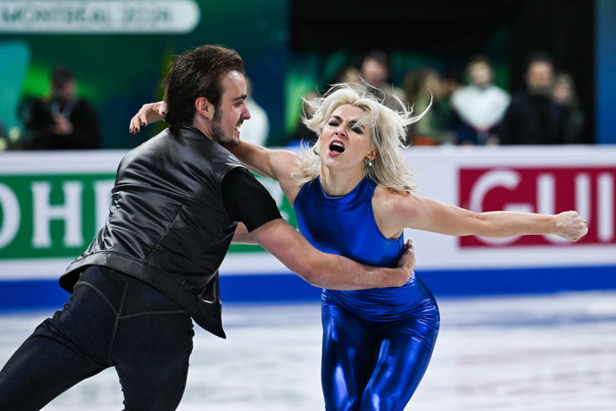 Olivia Smart and Tim Dieck (ESP) during the ISU World Figure Skating Championships on March 22, 2024 at Bell Centre in Montreal, Canada - Photo David Kirouac / Orange Pictures / DPPI