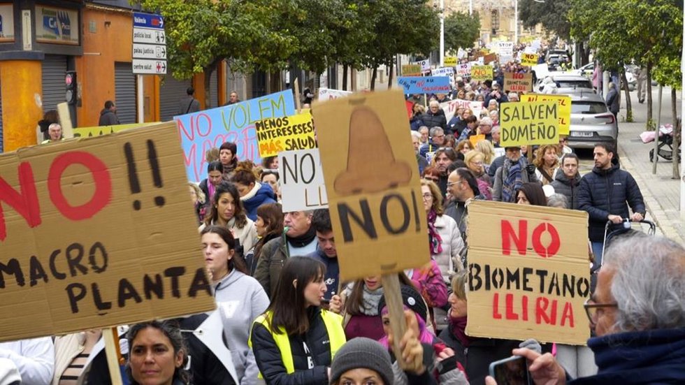 Imagen de manifestantes