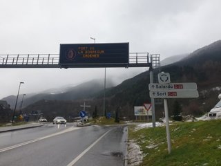 Un dels trams afectats