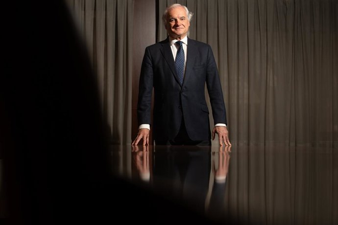 El presidente de CEIM, Miguel Garrido, posa para Europa Press.