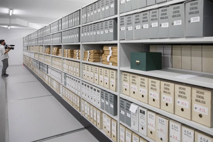 Archivo - Nueva sede del Archivo General de Andalucía en el edificio del Pabellón del Futuro de la Expo 92. Pabellón del Futuro, a 02 de septiembre de 2021, en Sevilla (Foto de archivo).