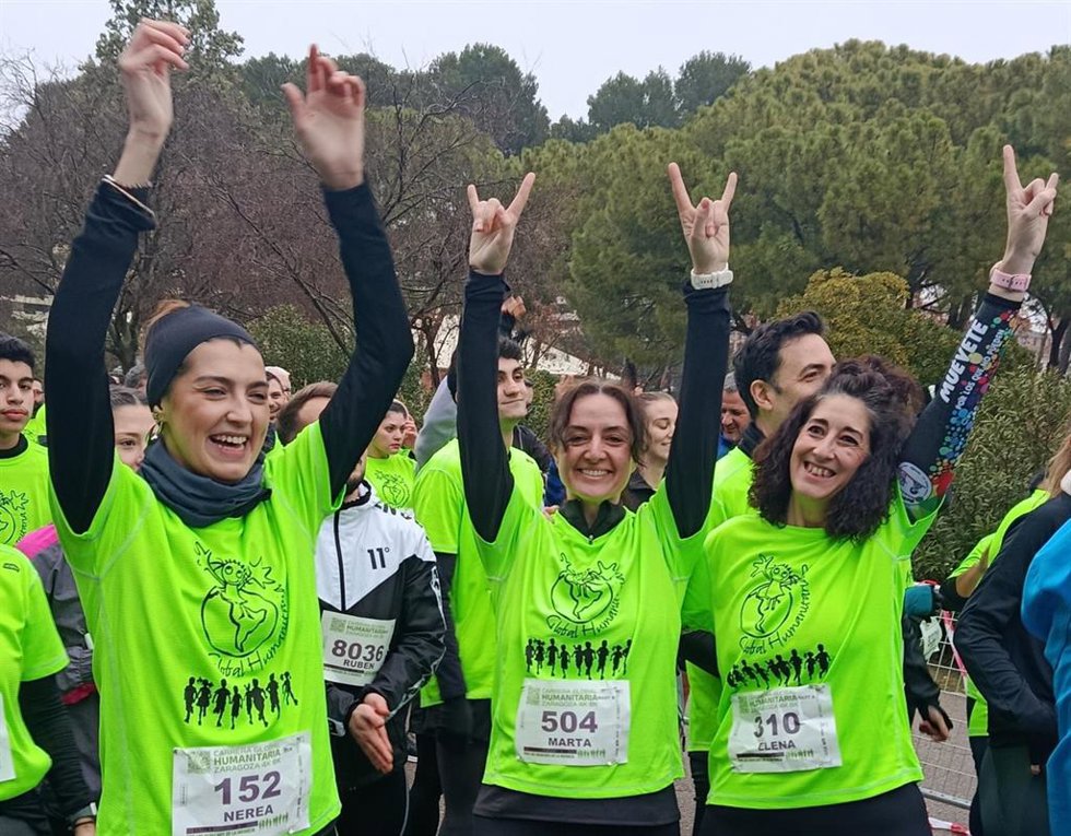 Candidatas de IU-Sumar participan en la II Carrera Global Humanitaria.
