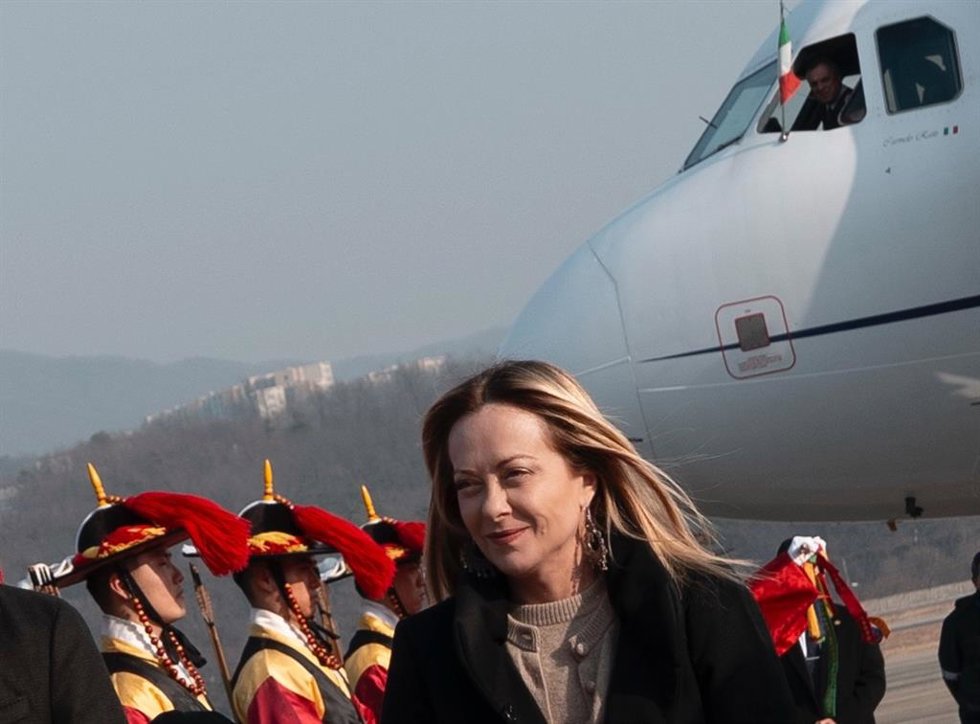 La primera ministra italiana, Giorgia Meloni, visita Seúl, a 17 de enero de 2026 