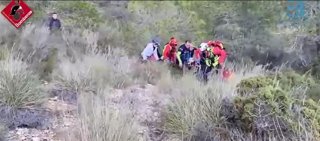 Rescate de ciclista en Tibi, Alicante