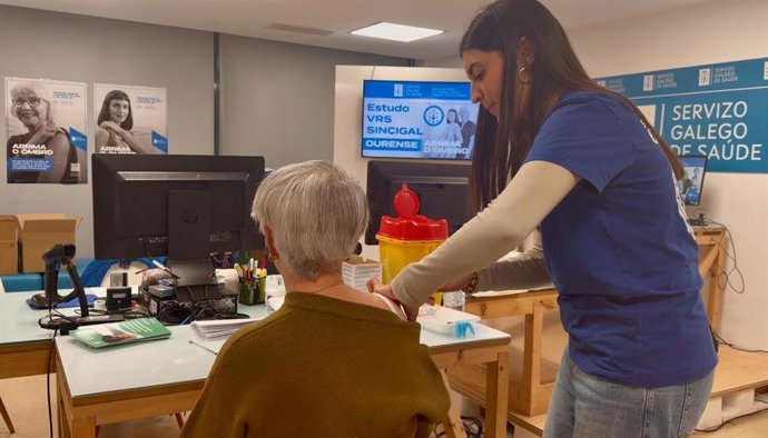Participante en el estudio sobre la vacuna del virus sincital, en Ourense