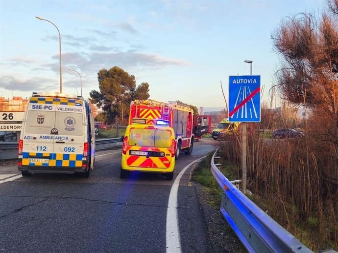 Accidente en Valdemoro