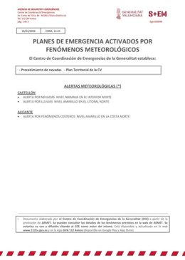 Avisos meteorológicos