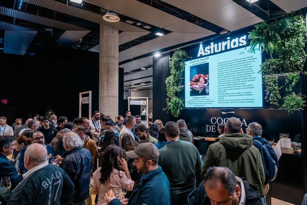 Ambiente en el el estand de Asturias en Madrid Fusion 2025