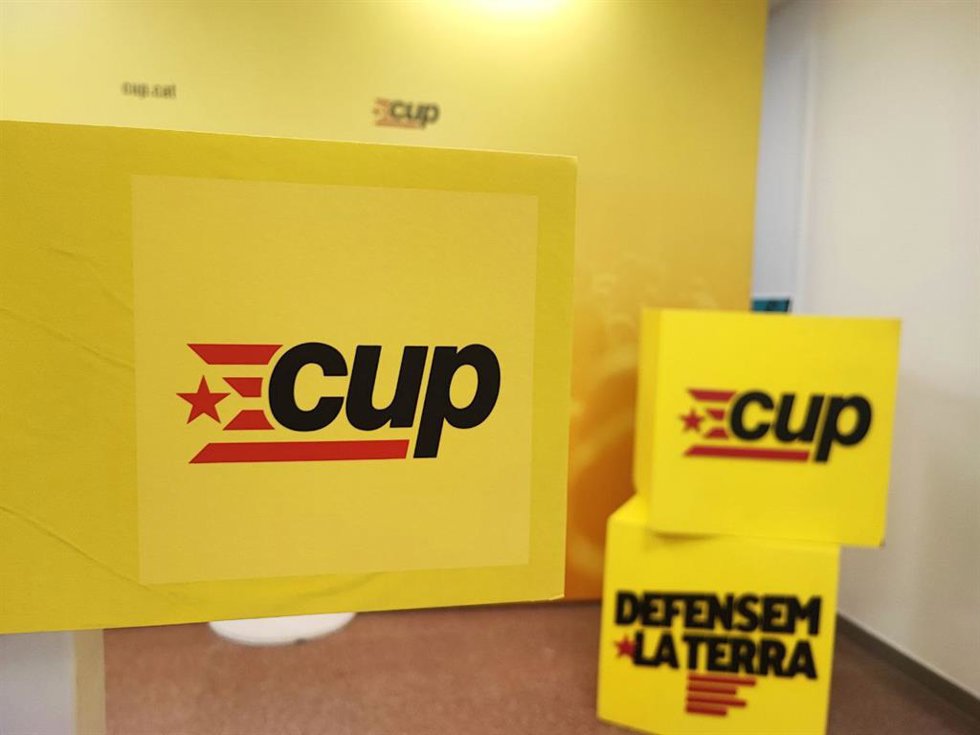 Archivo - Sede nacional de la CUP, en Barcelona.