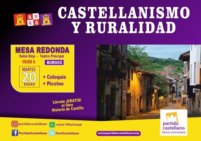 Jornada sobre 'Castellanismo y Ruralidad' organizada por el PCAS-TC.