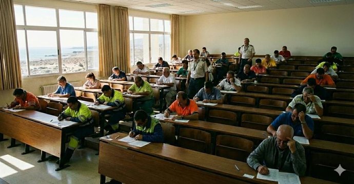 Imagen de pruebas para la obtención del Certificado de Aptitud Profesional (CAP).