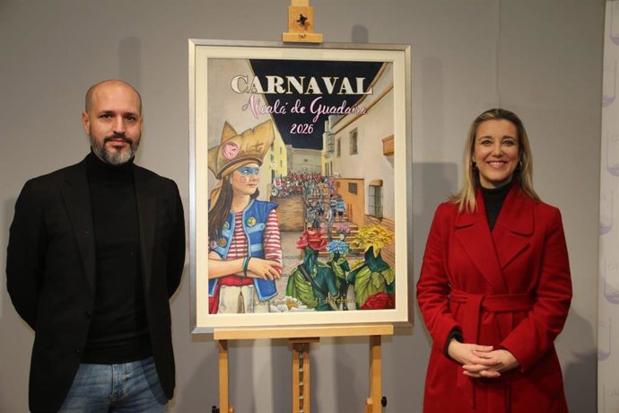 La alcaldesa de Alcalá, Ana Isabel Jiménez, en la presentación del Cartel del Carnaval de Alcalá 2026.