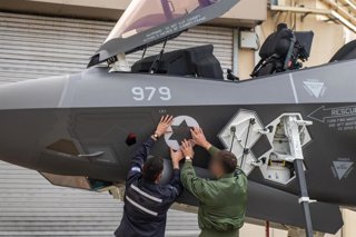 Avión de combate F-35 recién entregado por EEUU a Israel