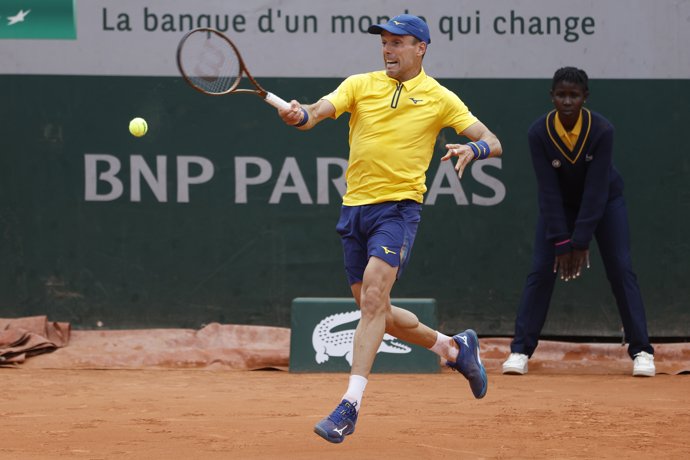 Roberto Bautista Agut of Spain during day 2 of Roland-Garros 2025, French Open, Grand Slam tennis tournament on May 26, 2025 at Roland-Garros stadium in Paris, France - Photo Jean Catuffe / DPPI