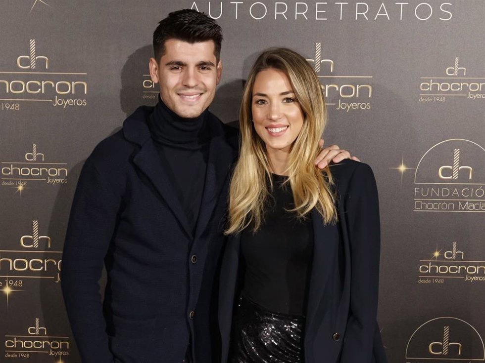 Archivo - Alice Campello y Álvaro Morata, en una imagen de archivo