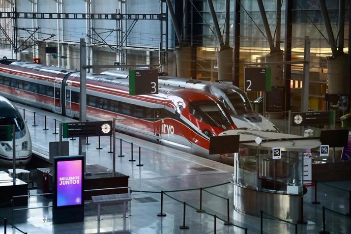 Imagen de la estación de Málaga, María Zambrano, afectada en la circulación de trenes tras el accidente ferroviario ocurrido este pasado domingo, 18 de enero, en Adamuz (Córdoba). 