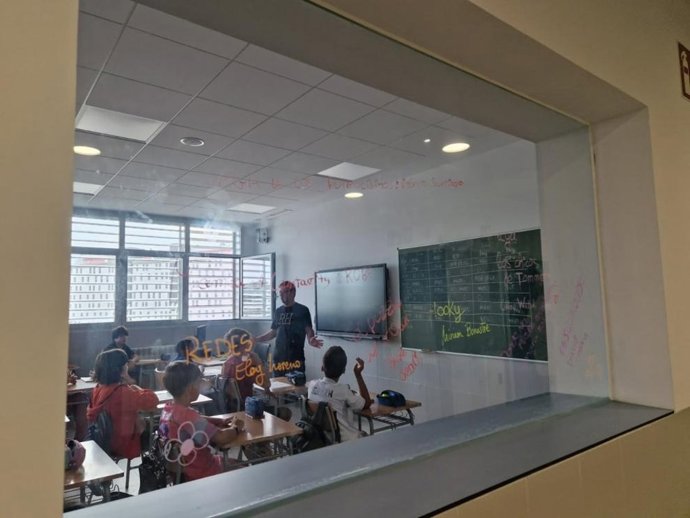 En imagen de archivo, un aula del CPI Parque Venecia de Zaragoza