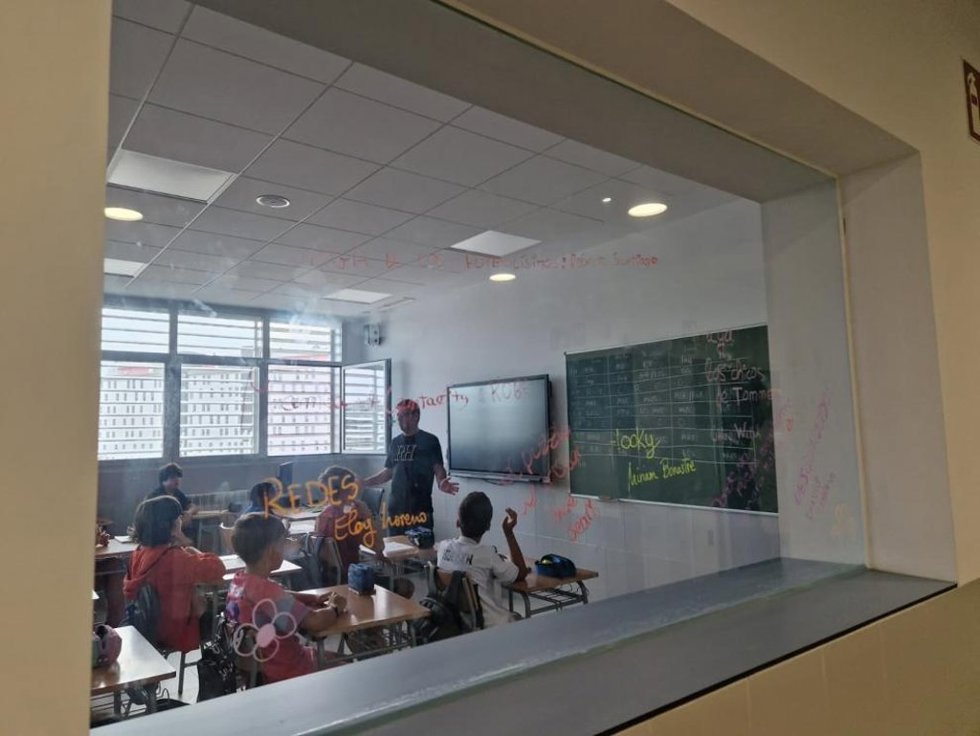 En imagen de archivo, un aula del CPI Parque Venecia de Zaragoza