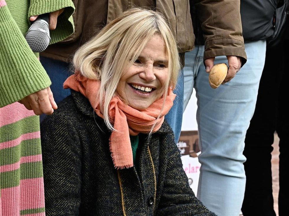 Eugenia Martínez de Irujo, durante la bendición San Antón 2026 en la Fundación El Arca de Noé