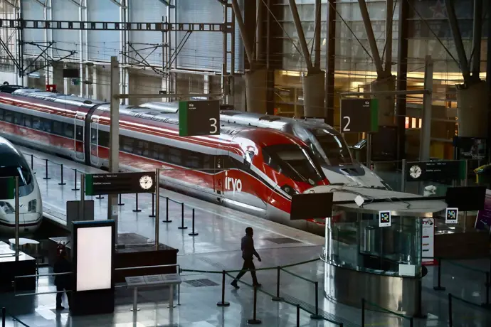 Imagen de la estación de Málaga, María Zambrano, afectada en la circulación de trenes tras el accidente ferroviario.