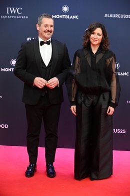 Archivo - Archivo.- Isabel Díaz Ayuso durante la entrega de los Premios Laureus 2025 que se celebra en el Palacio de Cibeles