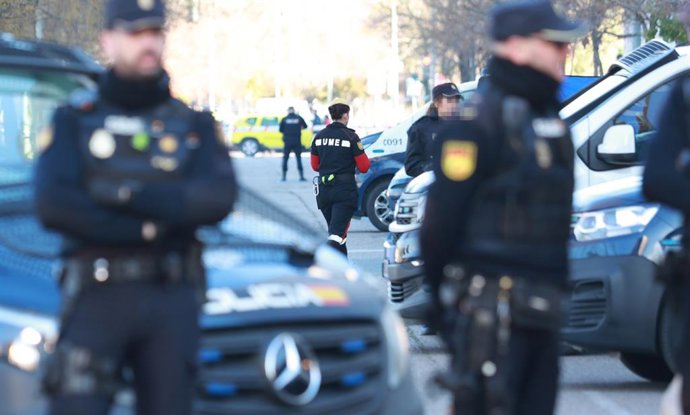 Llegada de la UME al Instituto de Medicina Legal donde se espera la llegada de los cuerpo de las víctimas del accidente ferroviario de Adamuz. A 19 de enero de 2026, en Córdoba (Andalucía, España). La Consejería de Justicia, Administración Local y Función