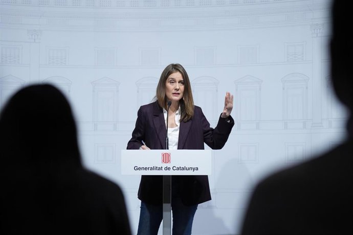 Archivo - La líder de los Comuns en el Parlament, Jéssica Albiach, ofrece una rueda de prensa tras reunirse con el presidente de la Generalitat por el acuerdo de financiación, a 9 de enero de 2026, en Barcelona, Cataluña (España).