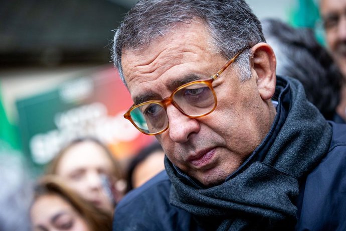 January 16, 2026, Porto, Portugal: Presidential candidate, Jose Seguro, seen during a rally in Porto. AndrĂ Ventura is likely to face António JosĂ Seguro in the second round of the presidential election.