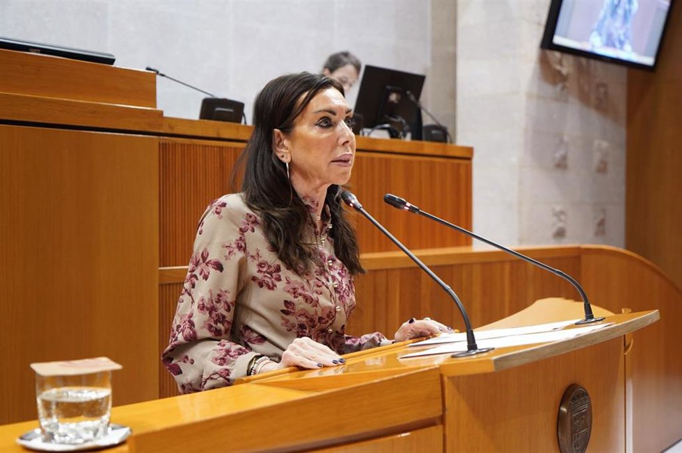 Archivo - La presidenta de las Cortes de Aragón, Marta Fernández.