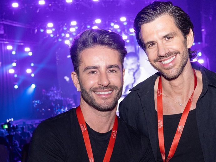 Archivo - Pelayo Díaz y su exmarido, Andy McDougall, en una imagen reciente