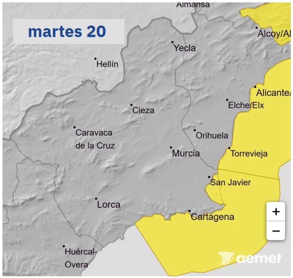 Mapa de avisos